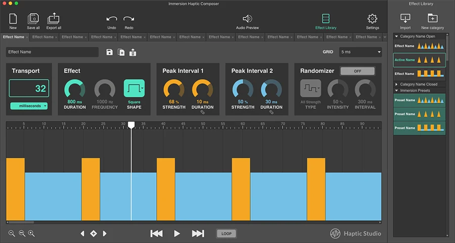 Haptic Studio - Interpolator